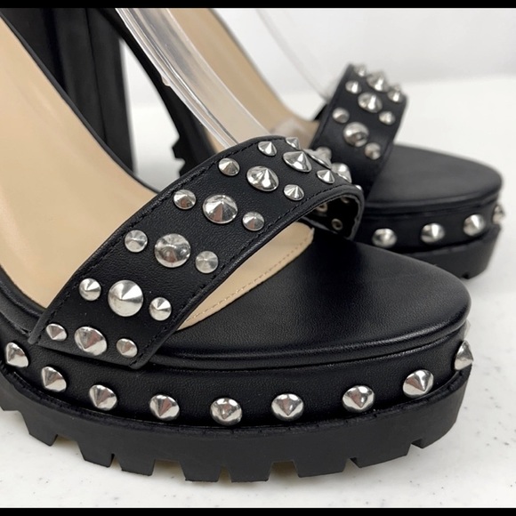 Wild Diva Spike Platform Sandals - Picture 8 of 8